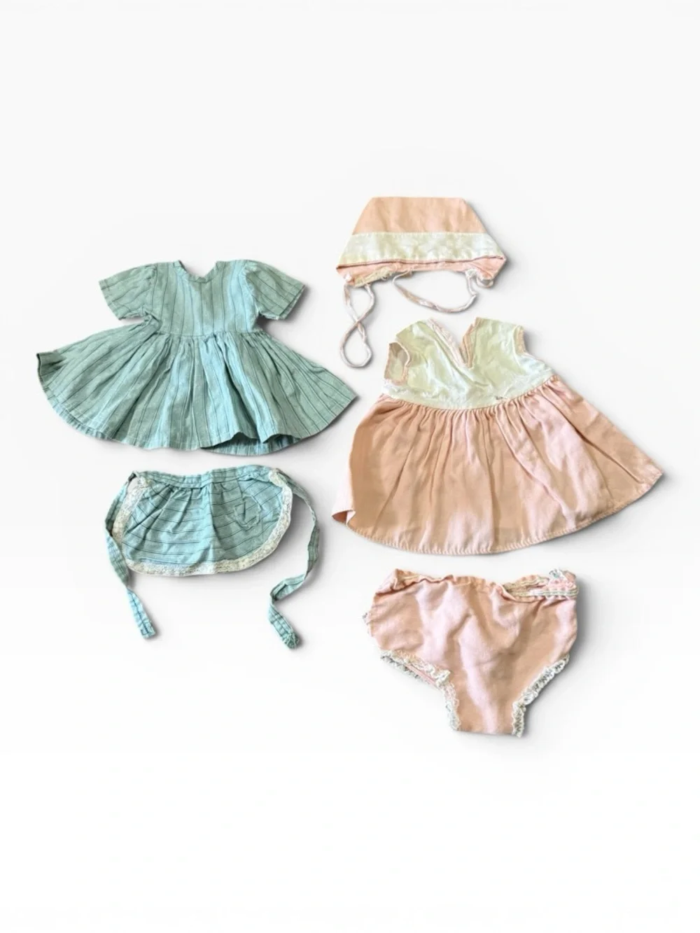 Collection of Vintage Doll Clothing - Variety of Handmade & Manufactured Items